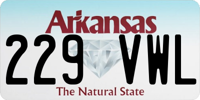 AR license plate 229VWL