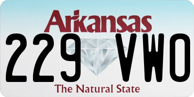 AR license plate 229VWO