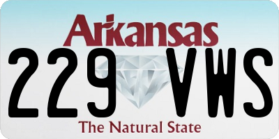 AR license plate 229VWS
