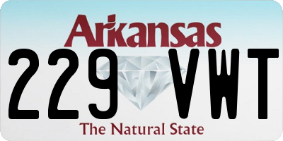AR license plate 229VWT