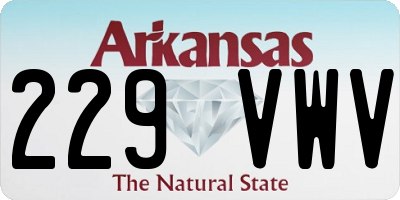 AR license plate 229VWV