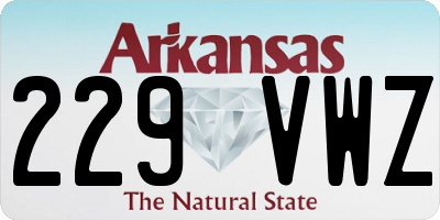 AR license plate 229VWZ