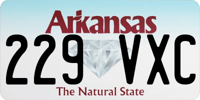 AR license plate 229VXC