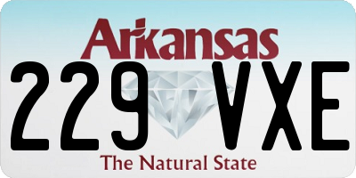 AR license plate 229VXE