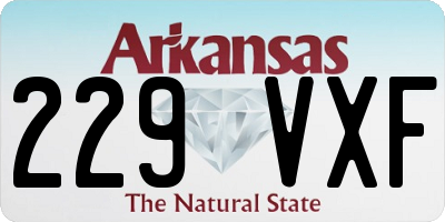 AR license plate 229VXF
