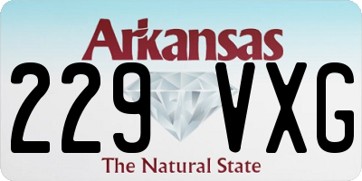 AR license plate 229VXG
