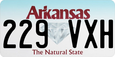 AR license plate 229VXH