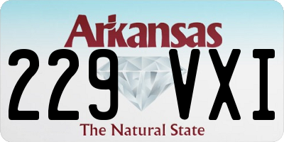 AR license plate 229VXI
