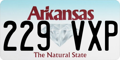 AR license plate 229VXP