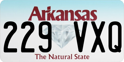 AR license plate 229VXQ