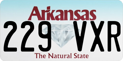 AR license plate 229VXR