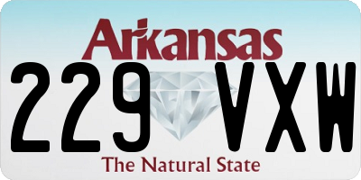AR license plate 229VXW