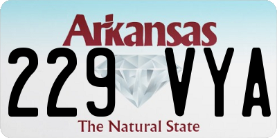 AR license plate 229VYA