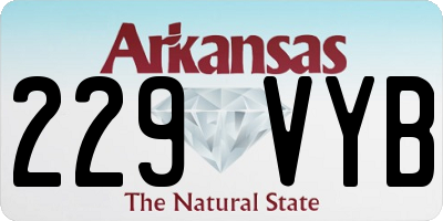 AR license plate 229VYB