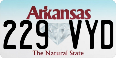 AR license plate 229VYD