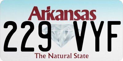AR license plate 229VYF