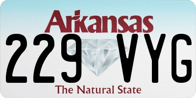 AR license plate 229VYG
