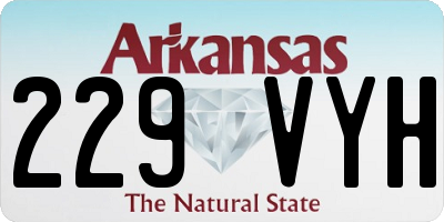 AR license plate 229VYH