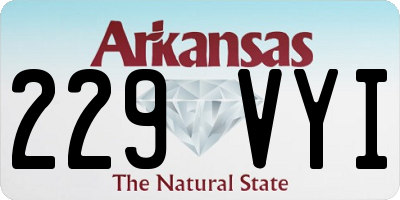 AR license plate 229VYI