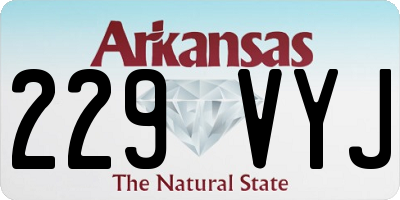 AR license plate 229VYJ