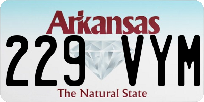AR license plate 229VYM