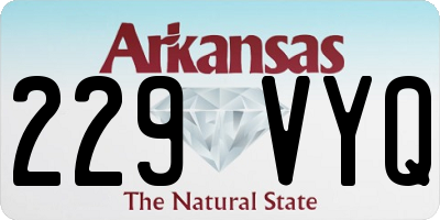 AR license plate 229VYQ