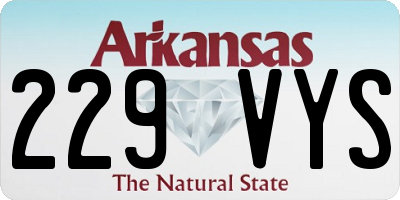 AR license plate 229VYS