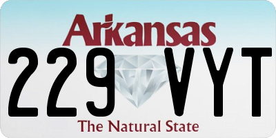 AR license plate 229VYT