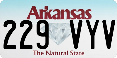 AR license plate 229VYV
