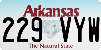AR license plate 229VYW