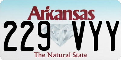 AR license plate 229VYY
