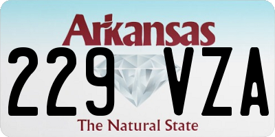 AR license plate 229VZA