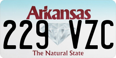 AR license plate 229VZC