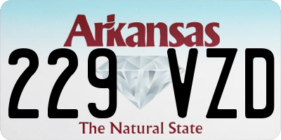 AR license plate 229VZD