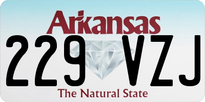 AR license plate 229VZJ