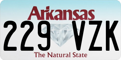 AR license plate 229VZK