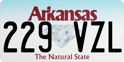 AR license plate 229VZL