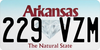 AR license plate 229VZM