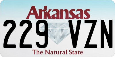 AR license plate 229VZN