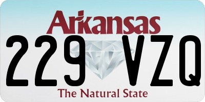 AR license plate 229VZQ
