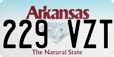 AR license plate 229VZT