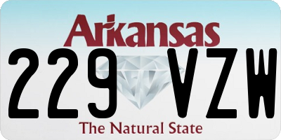 AR license plate 229VZW