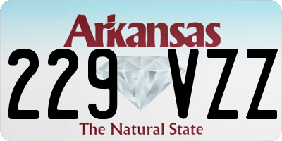 AR license plate 229VZZ