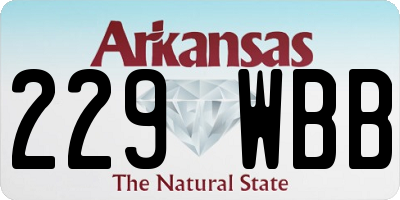 AR license plate 229WBB