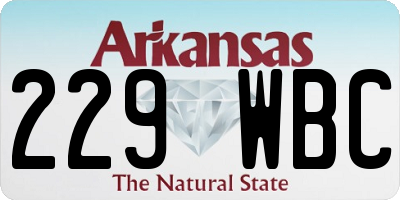AR license plate 229WBC