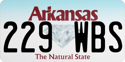 AR license plate 229WBS