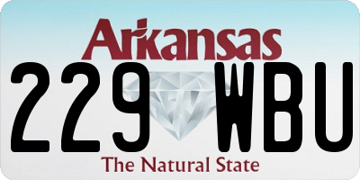 AR license plate 229WBU