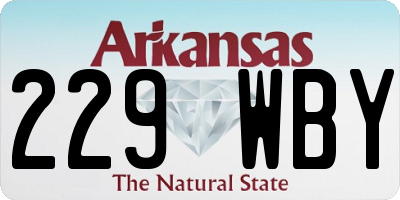 AR license plate 229WBY