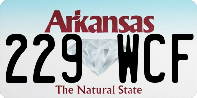 AR license plate 229WCF