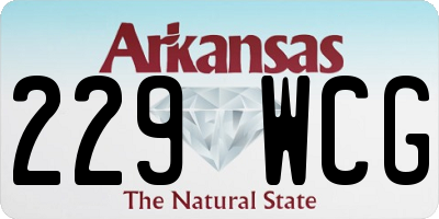 AR license plate 229WCG